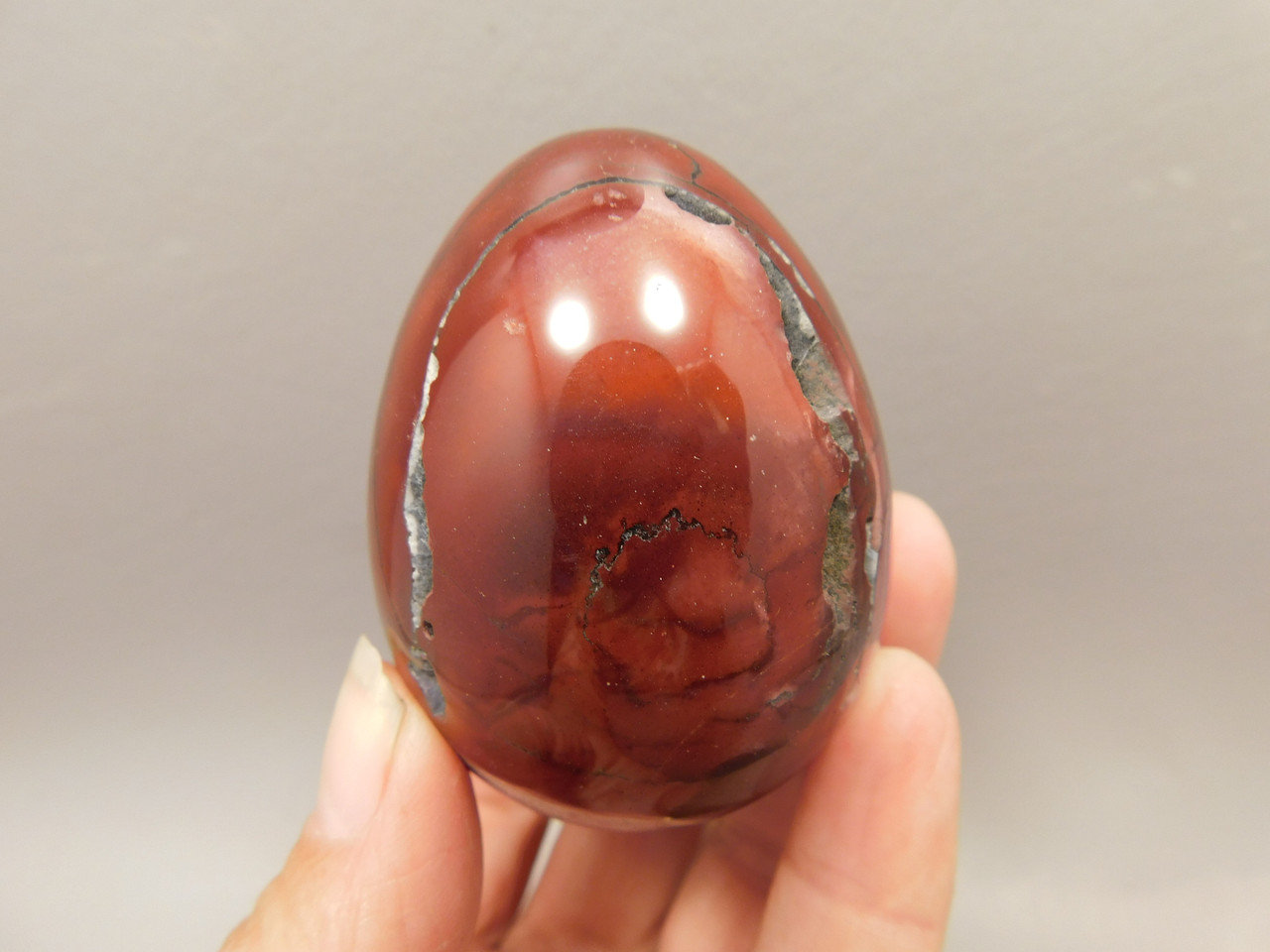 Mookaite Jasper Egg Carving 2.3 inch Polished Rock Australia #O1