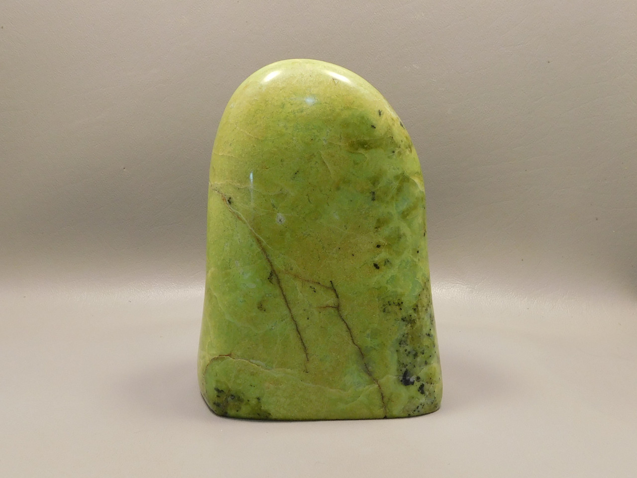 Green Opal Freeform Polished Rock Decorator 5.2 inch or 131 mm Stone #O4