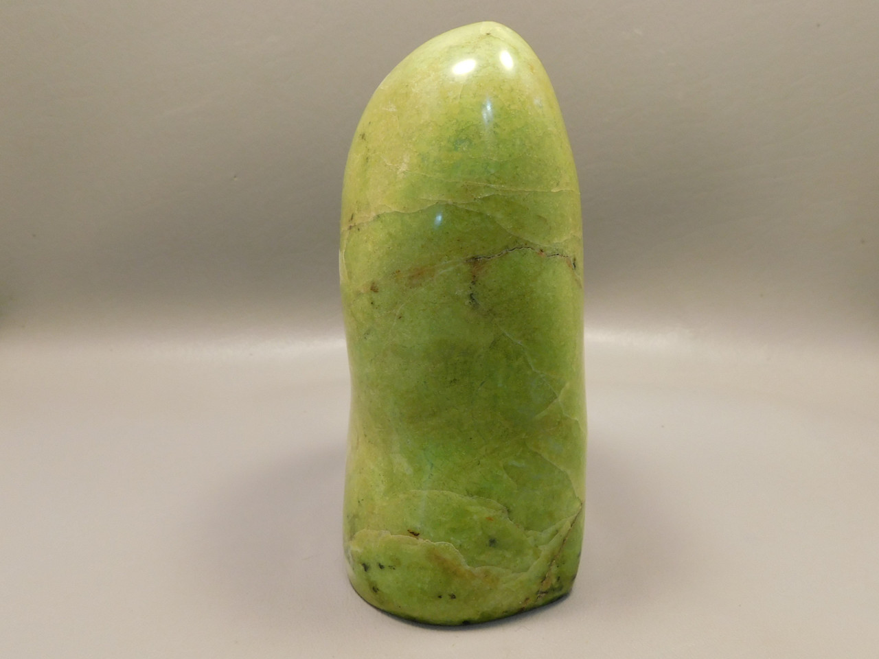 Green Opal Freeform Polished Rock Decorator 5.2 inch or 131 mm Stone #O4