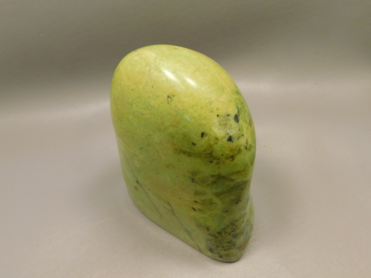 Green Opal Freeform Polished Rock Decorator 5.2 inch or 131 mm Stone #O4