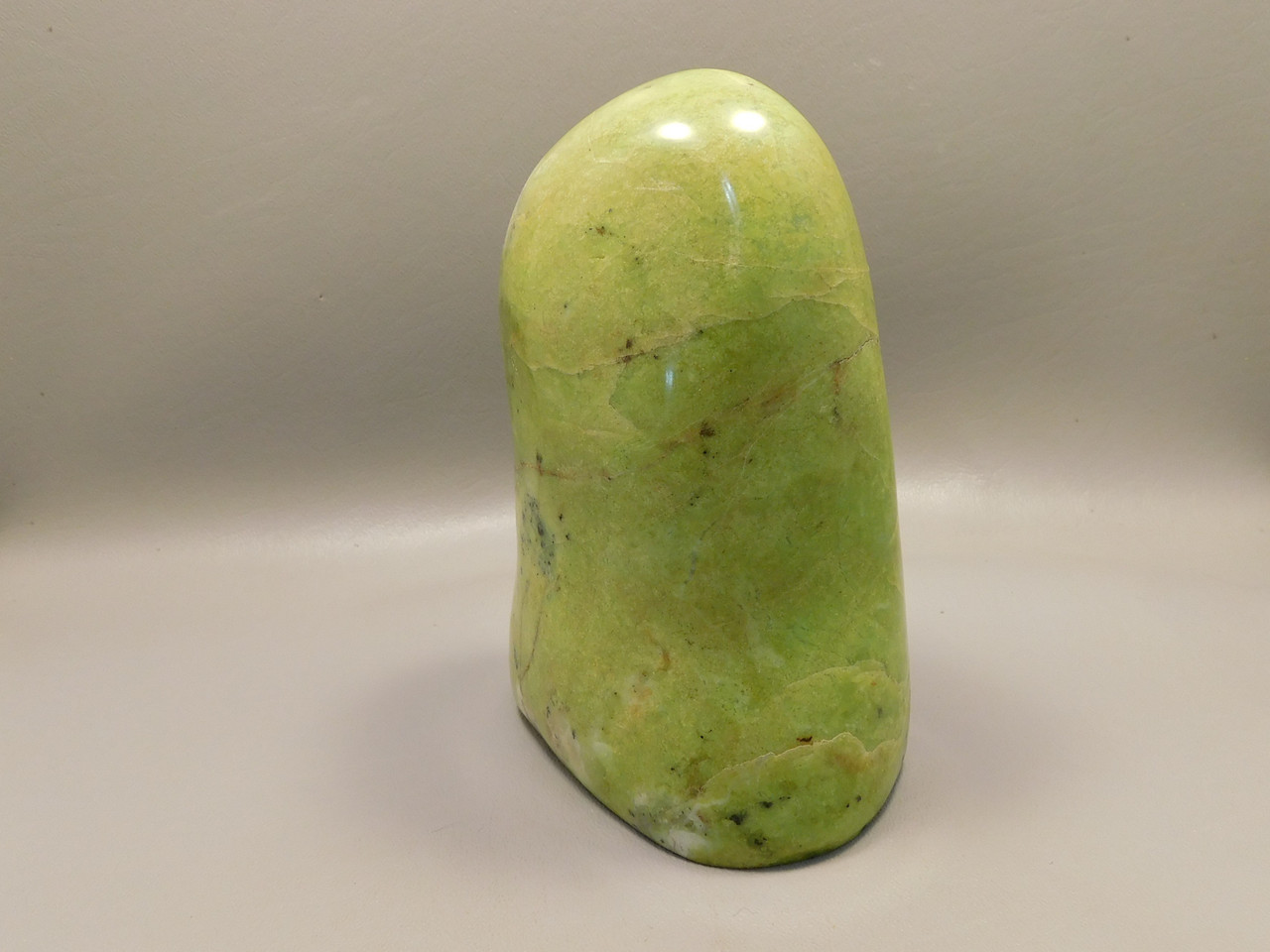 Green Opal Freeform Polished Rock Decorator 5.2 inch or 131 mm Stone #O4