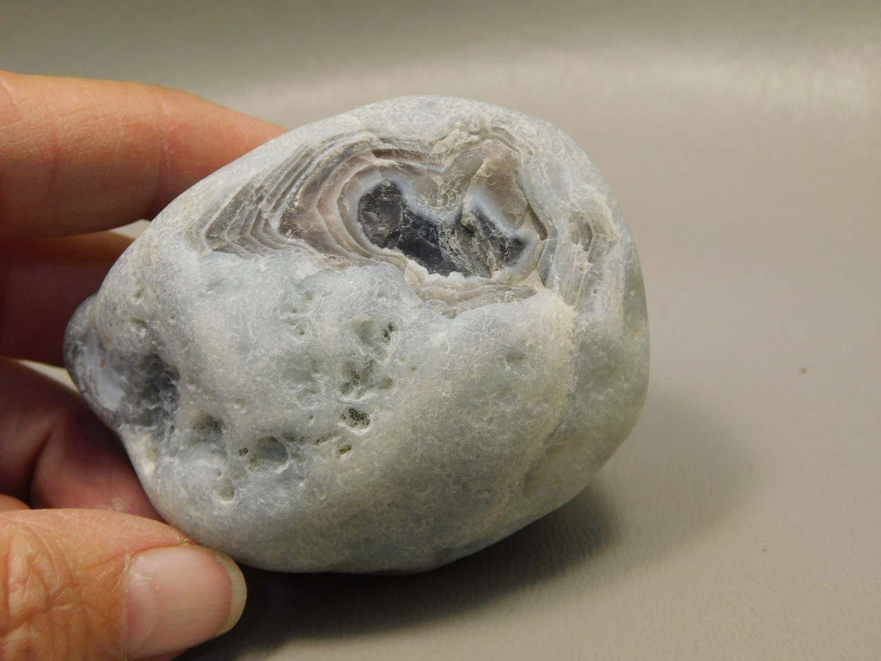 Botswana Agate Polished Stone Nodule Collector Rock Mineral #O10