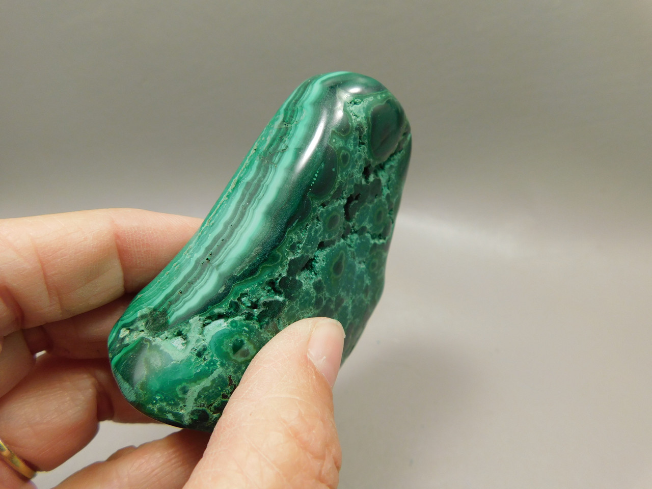 Malachite Collector Polished Rock Green Africa #O22
