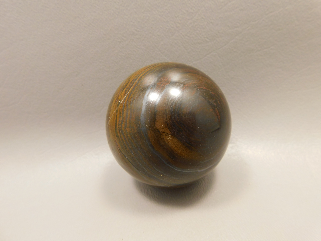 Tiger Iron Stone Sphere Shaped 2 inch Polished Rock Mineral Ball #O22