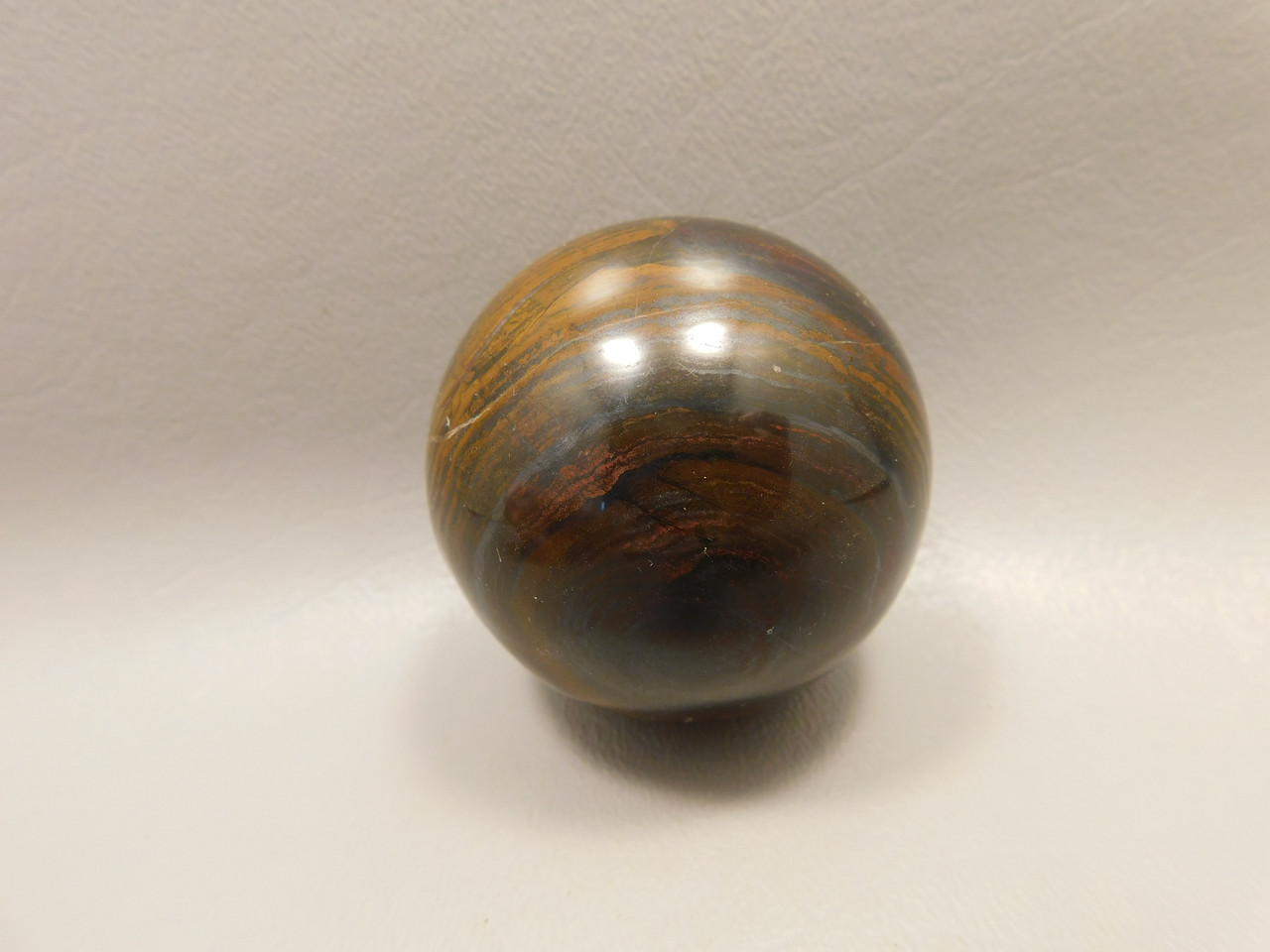 Tiger Iron Stone Sphere Shaped 2 inch Polished Rock Mineral Ball #O22