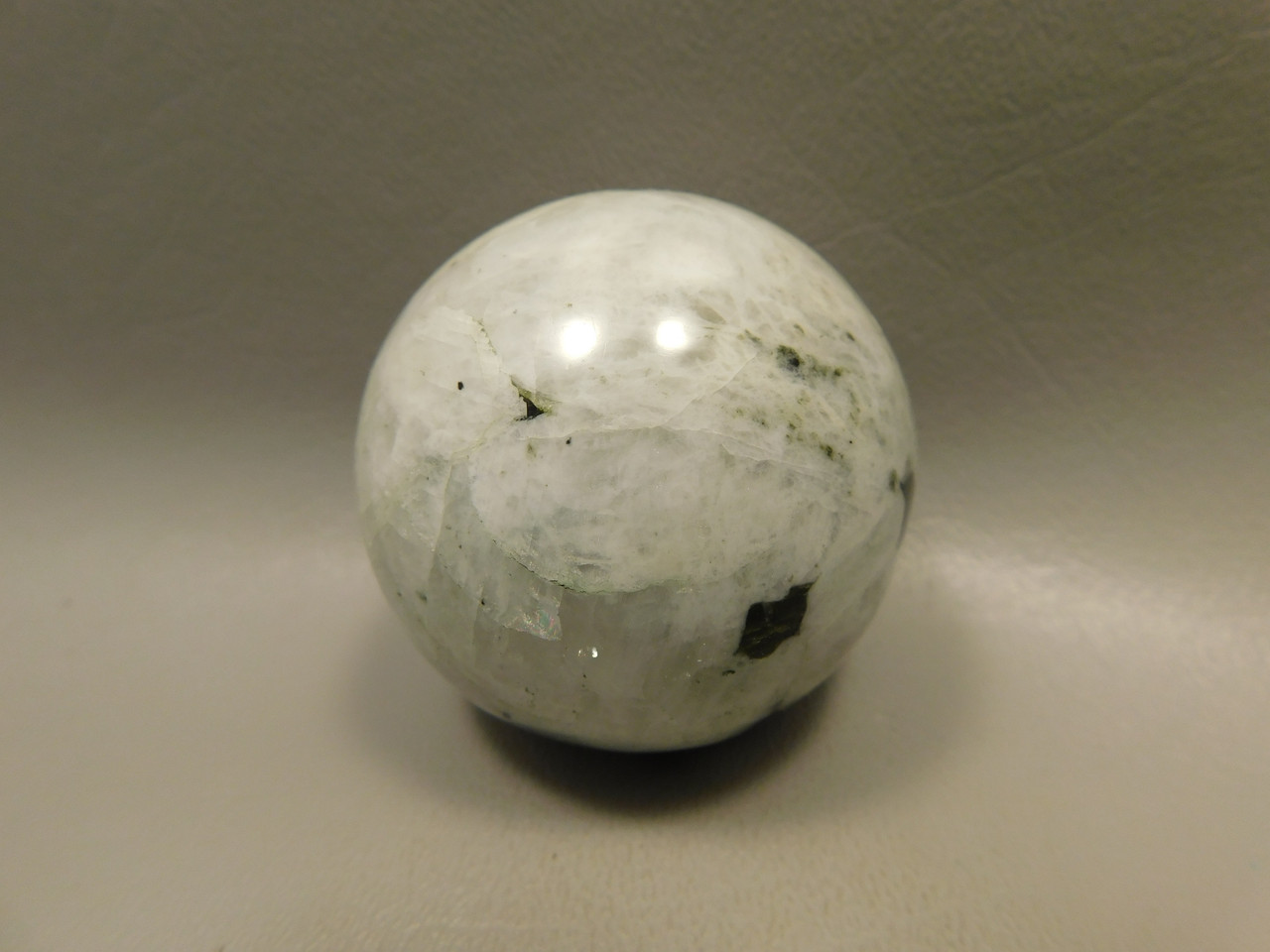 Moonstone Sphere 2 inch Polished Rock Rainbow Gemstone India #O12