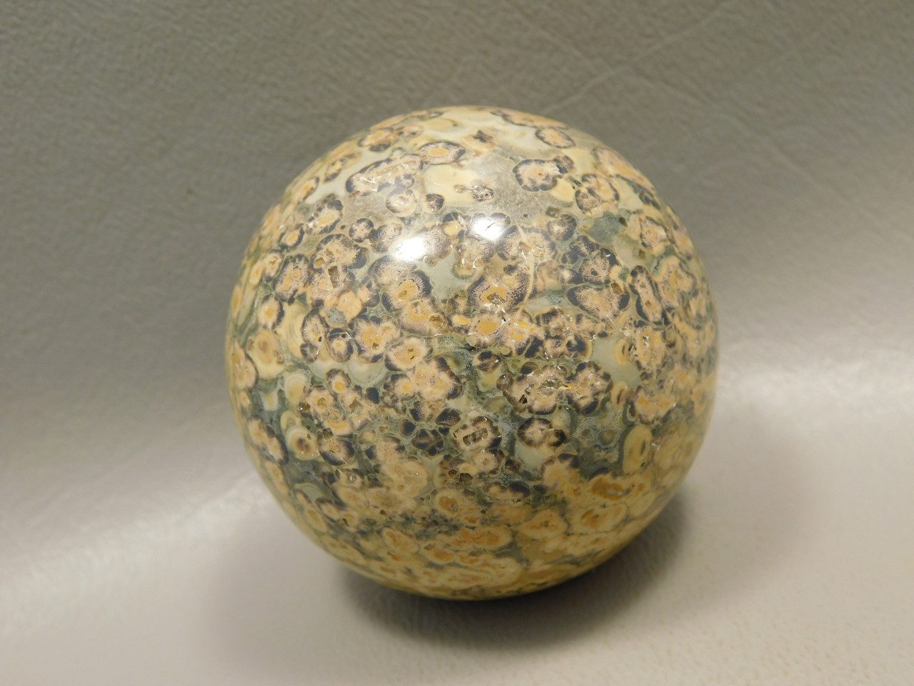 Leopard Skin Jasper Sphere Stone 2 inch Natural Rock #O5
