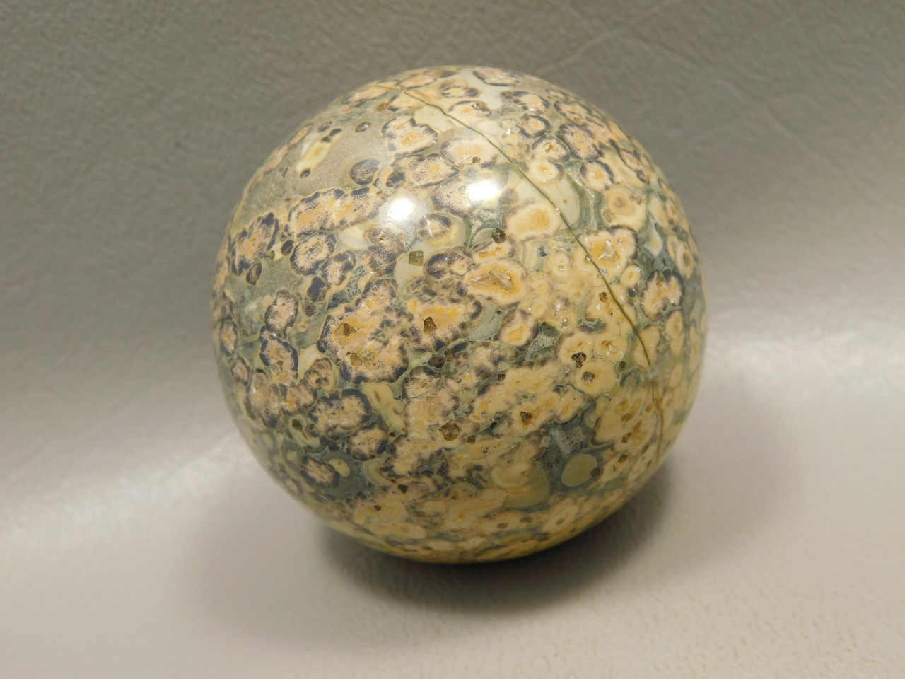 Leopard Skin Jasper Sphere Stone 2 inch Natural Rock #O5