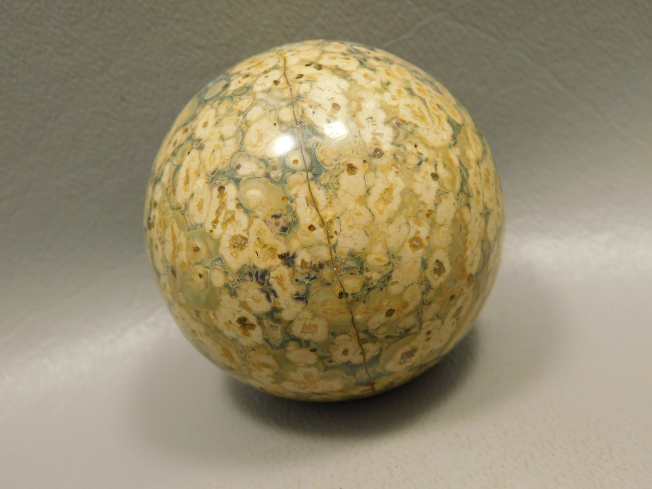 Leopard Skin Jasper Sphere Stone 2 inch Natural Rock #O5