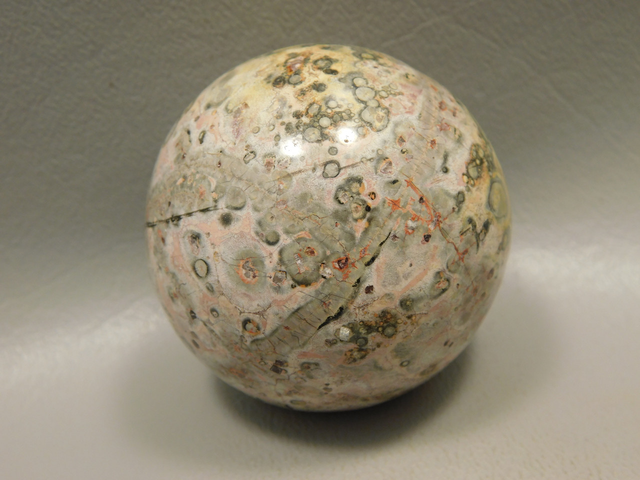 Leopard Skin Jasper Sphere Stone 2 inch Natural Rock #O6