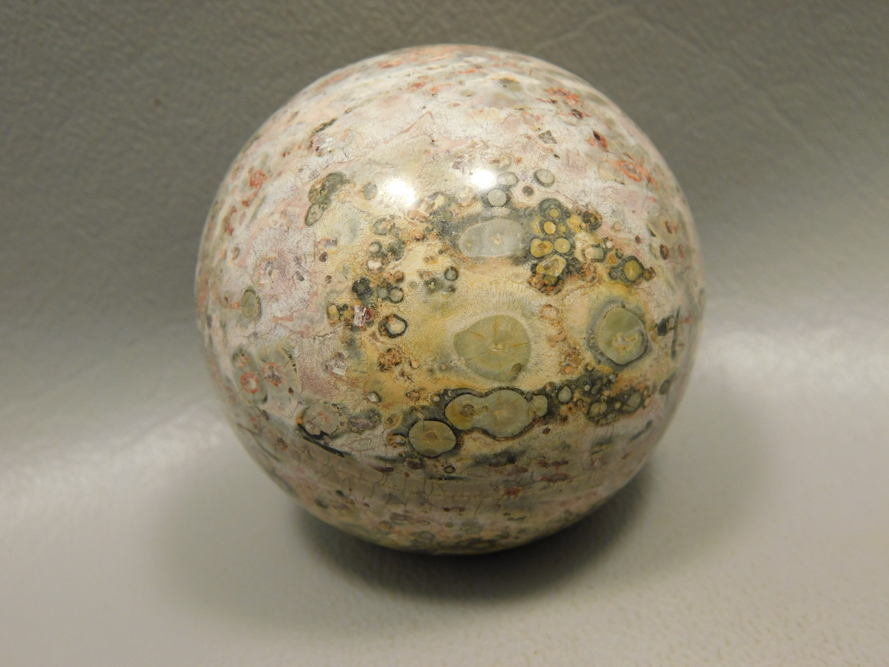 Leopard Skin Jasper Sphere Stone 2 inch Natural Rock #O6