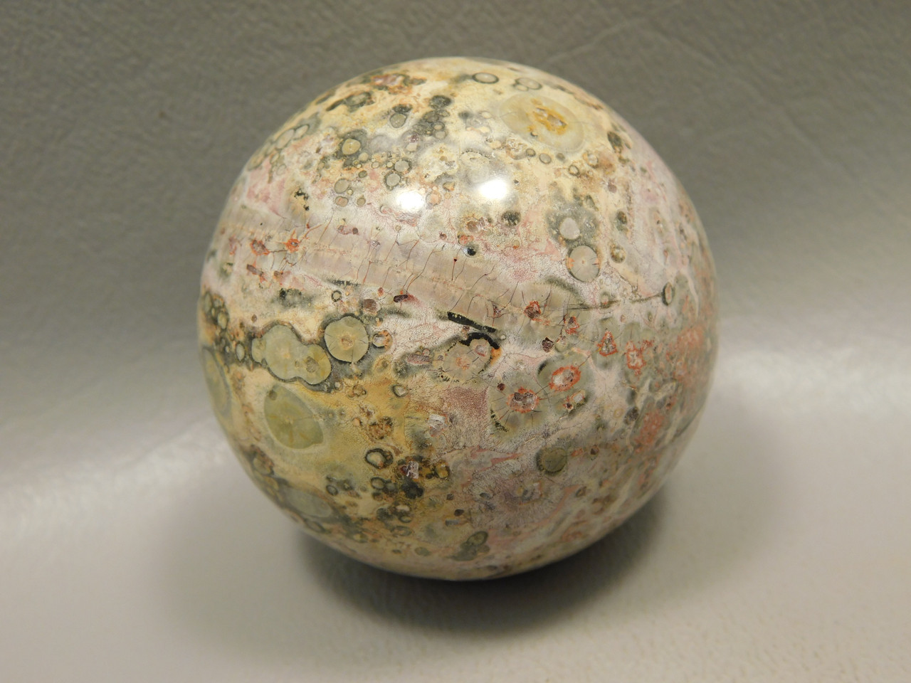 Leopard Skin Jasper Sphere Stone 2 inch Natural Rock #O6