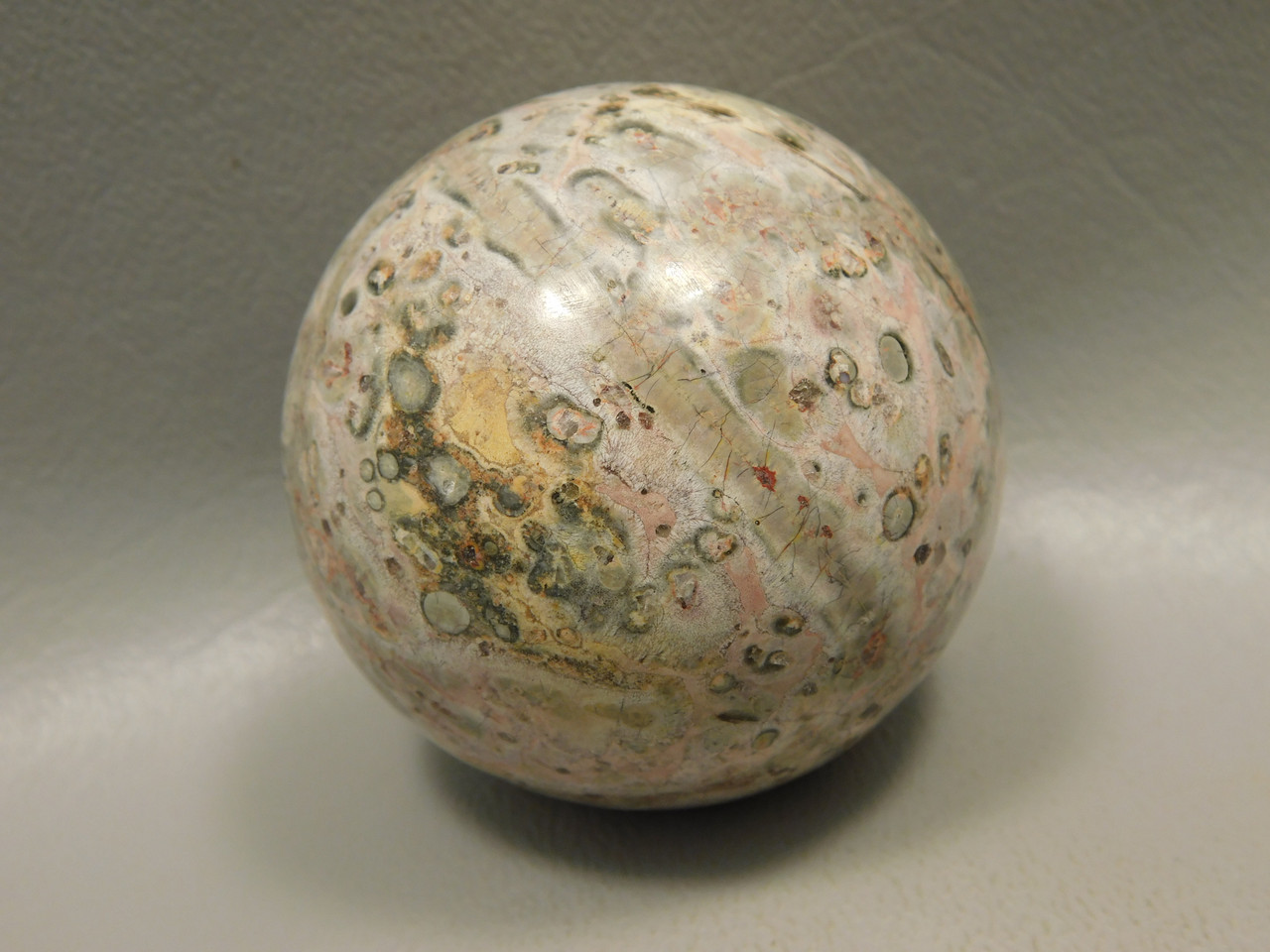 Leopard Skin Jasper Sphere Stone 2 inch Natural Rock #O6