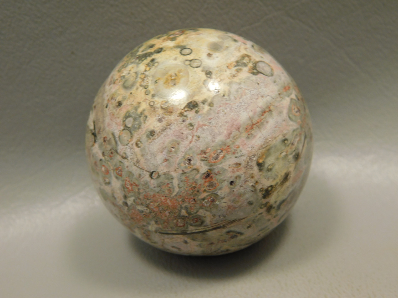 Leopard Skin Jasper Sphere Stone 2 inch Natural Rock #O6