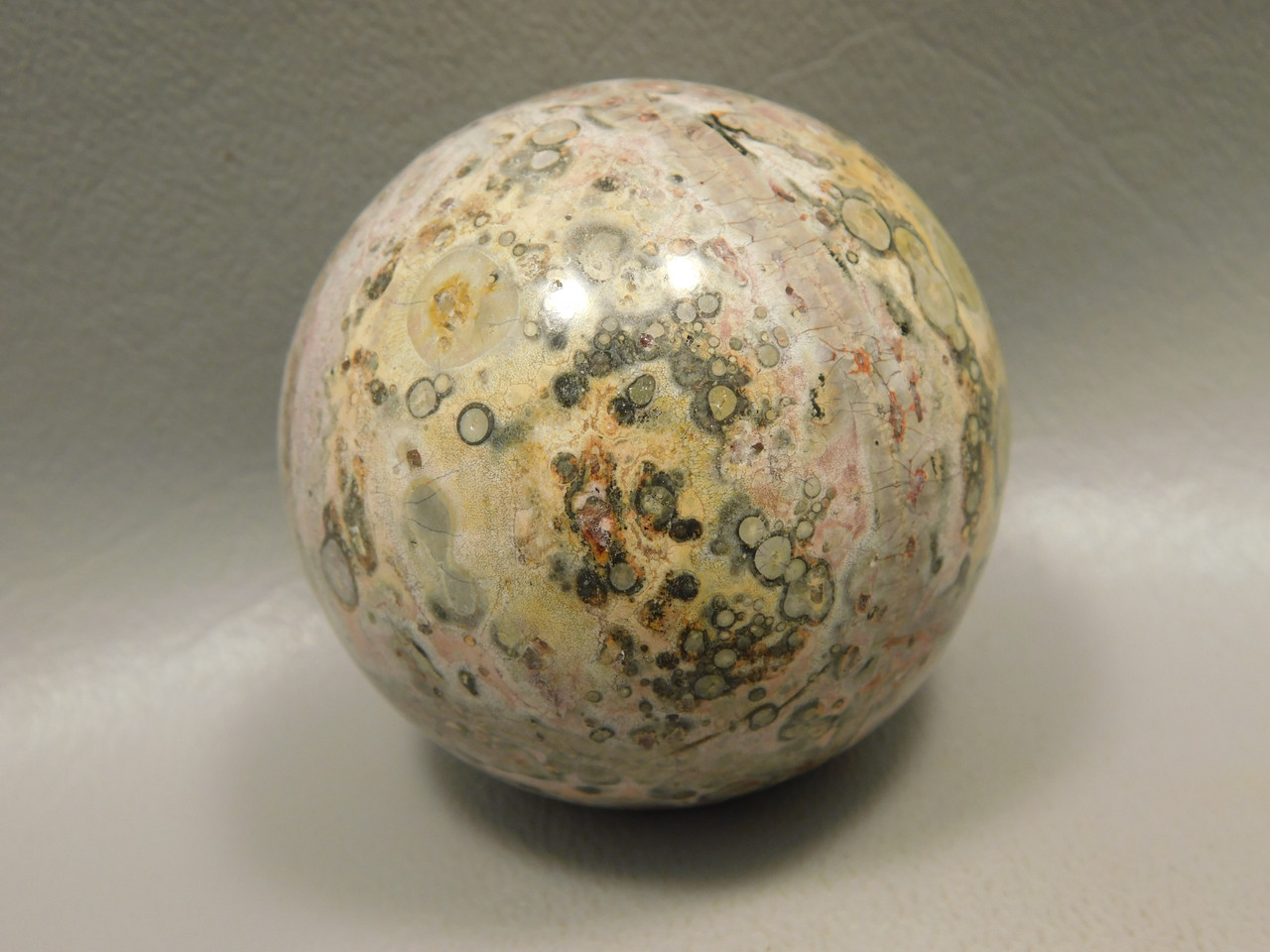 Leopard Skin Jasper Sphere Stone 2 inch Natural Rock #O6