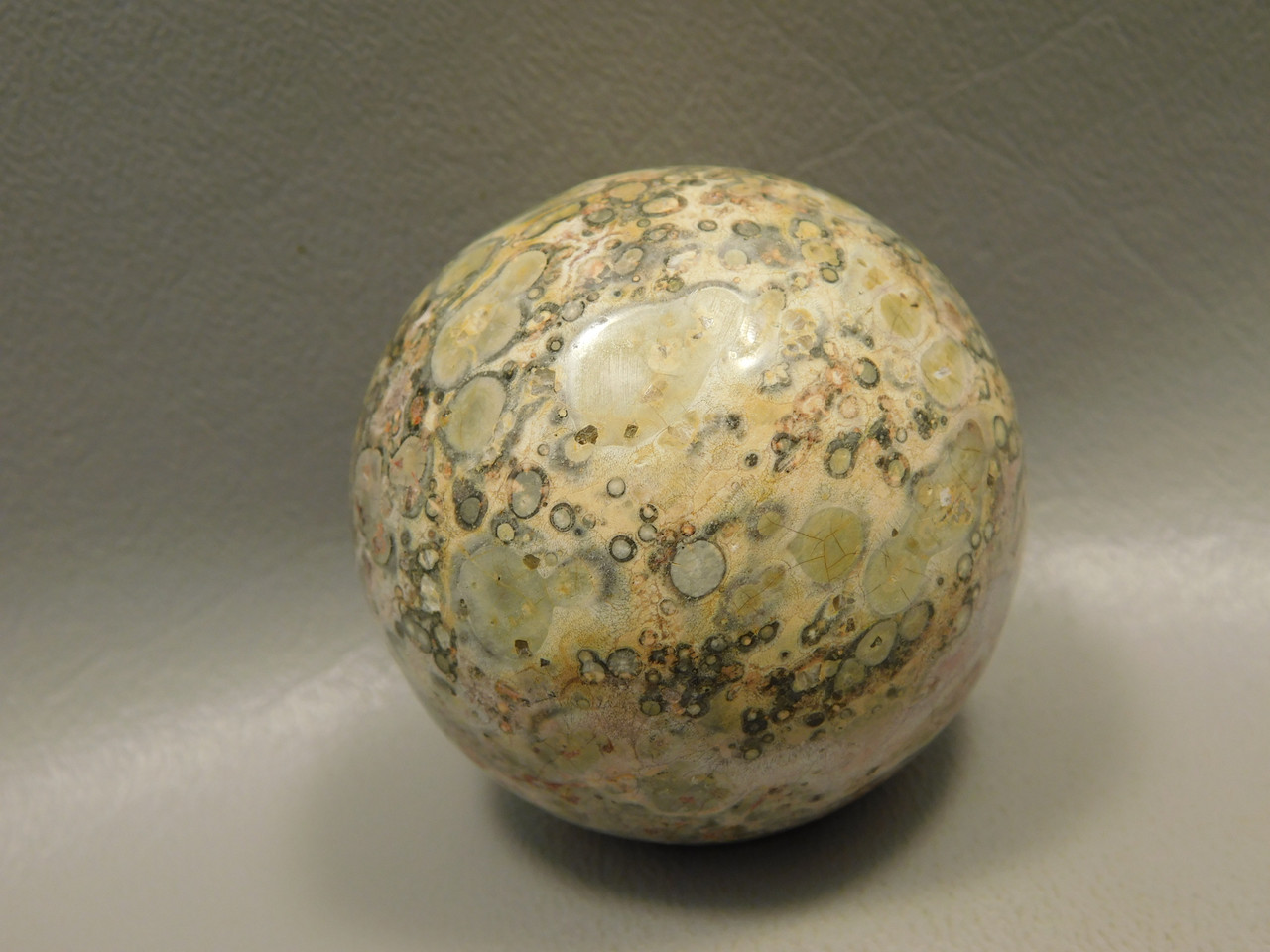 Leopard Skin Jasper Sphere Stone 2 inch Natural Rock #O8