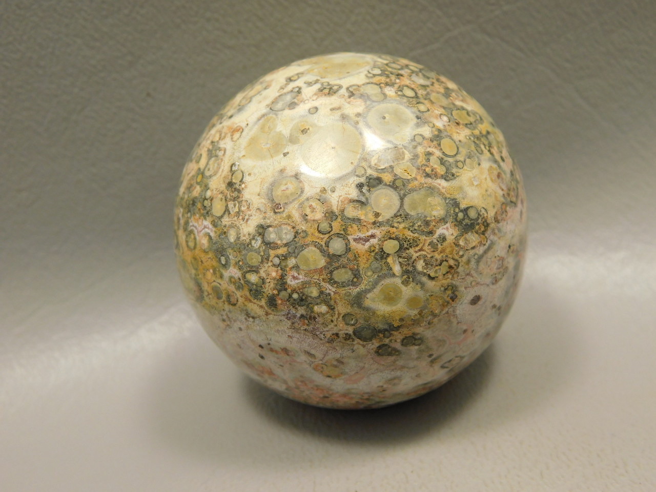 Leopard Skin Jasper Sphere Stone 2 inch Natural Rock #O8