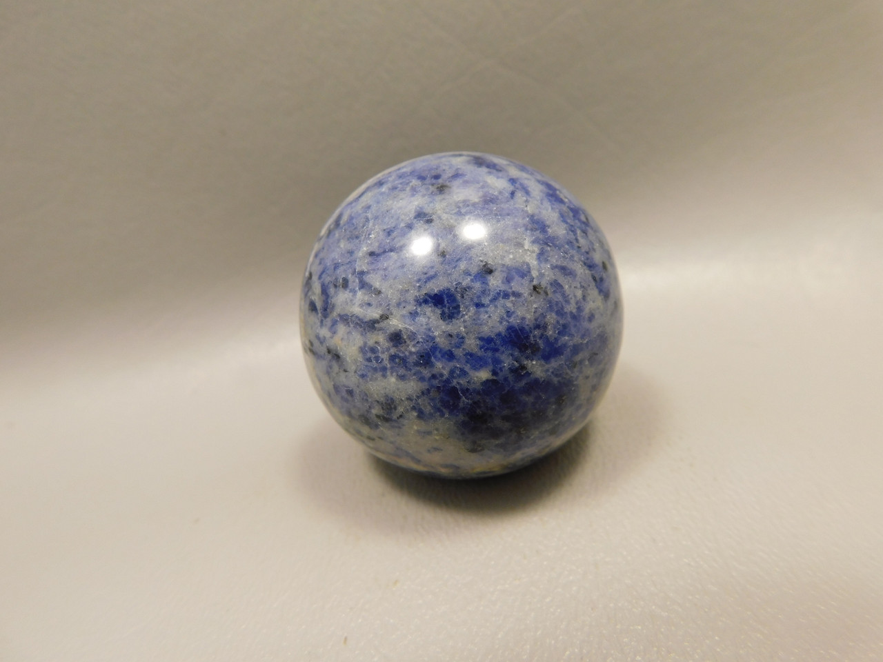 Sodalite Sphere 1.5 inch or 40 mm Blue Stone Brazil #O7