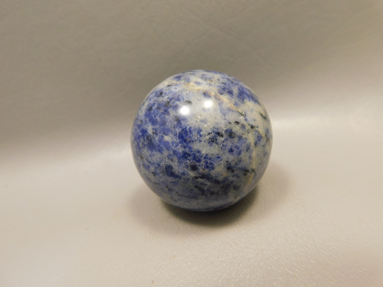 Sodalite Sphere 1.5 inch or 40 mm Blue Stone Brazil #O7