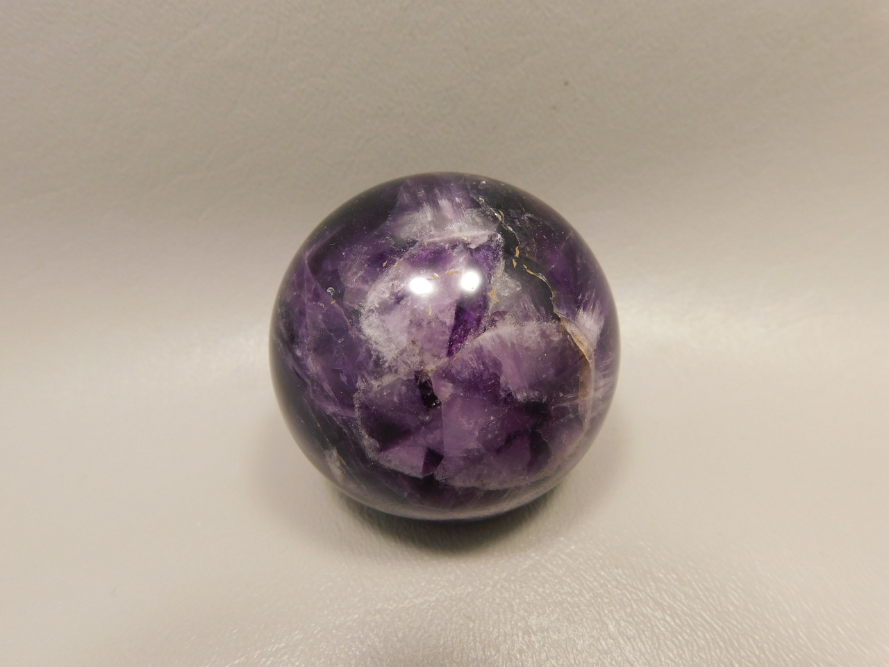 Chevron Amethyst Sphere 2 inch Purple Gemstone 50 mm #O13