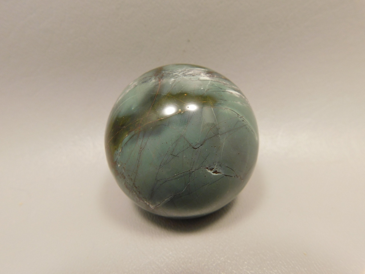 Cherry Creek Jasper Stone Sphere 2 inch Red Creek Jasper 50 mm Ball #O4