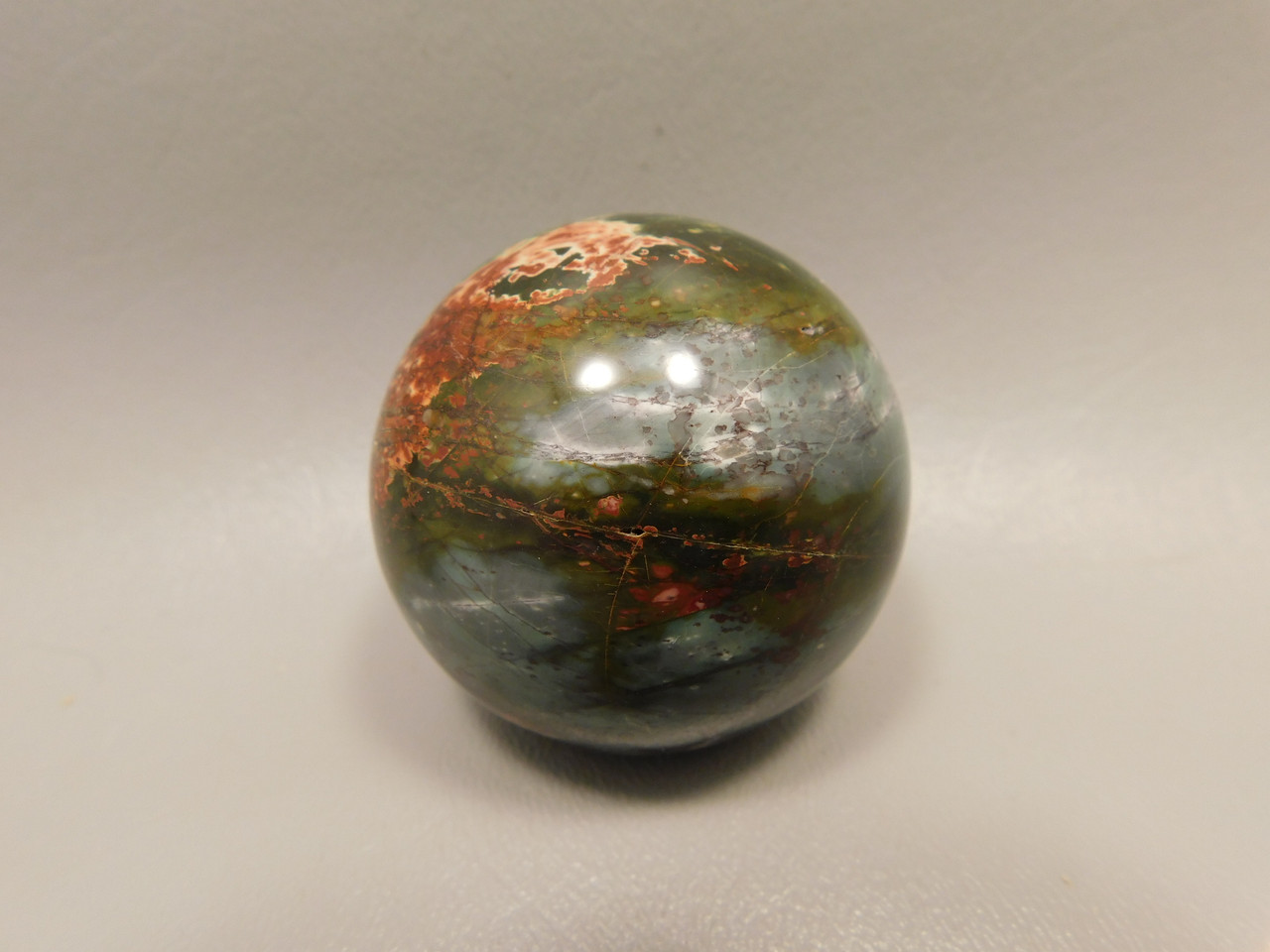 Cherry Creek Jasper Stone Sphere 2 inch Red Creek Jasper 50 mm Ball #O4