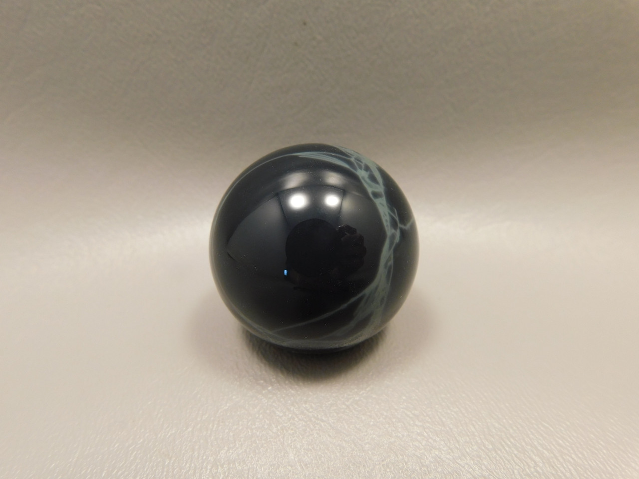 Spiderweb Obsidian Stone Sphere 1.4 inch or 36 mm Gemstone #O11