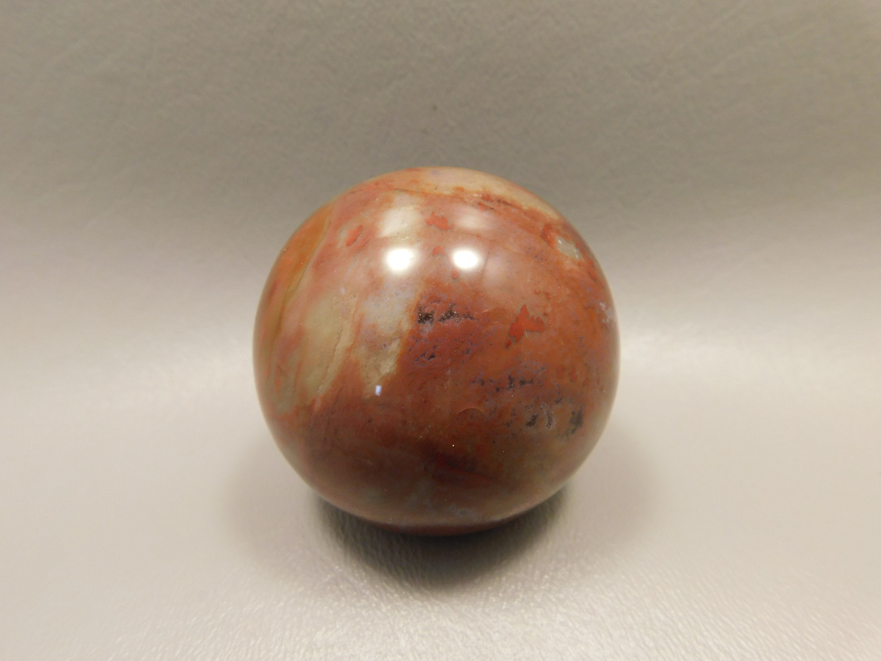 Petrified Wood Sphere Stone 2 inch Mineral Ball Madagascar #OM6
