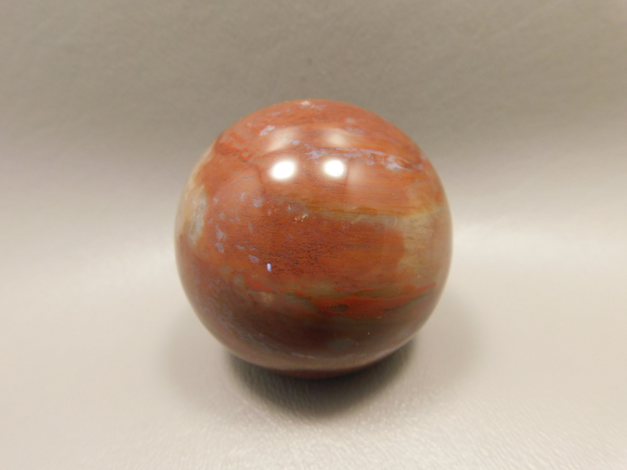 Petrified Wood Sphere Stone 2 inch Mineral Ball Madagascar #OM6