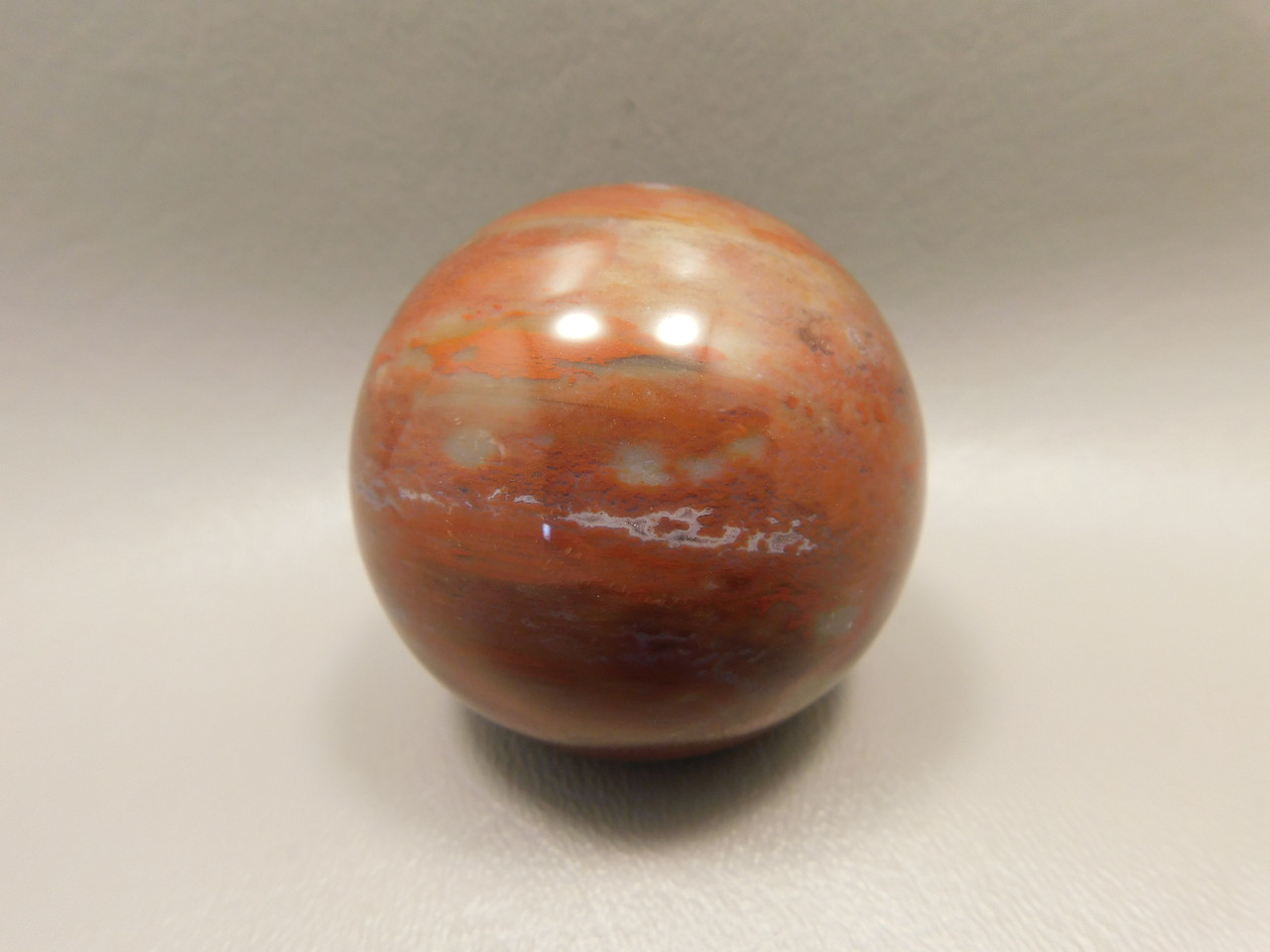 Petrified Wood Sphere Stone 2 inch Mineral Ball Madagascar #OM6