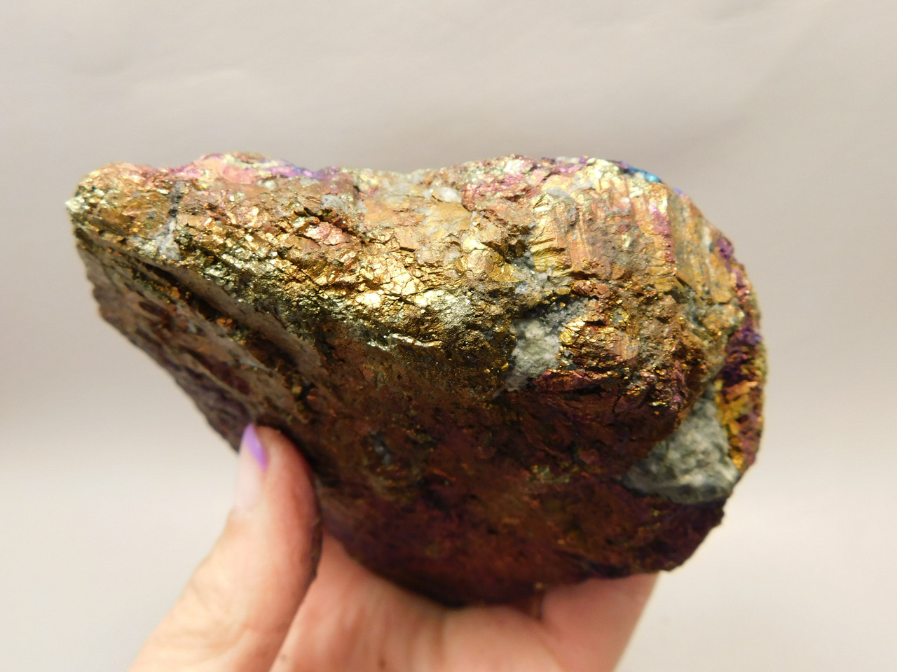 Chalcopyrite 1.8 lbs. Extra Large! Mineral Specimen Peacock Ore Rock #O2