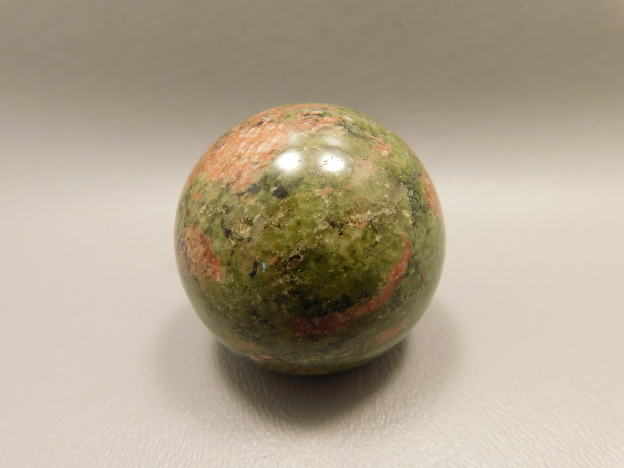 Unakite Sphere 1.5 inch Gemstone 40 mm Pink and Green Stone Ball #O1