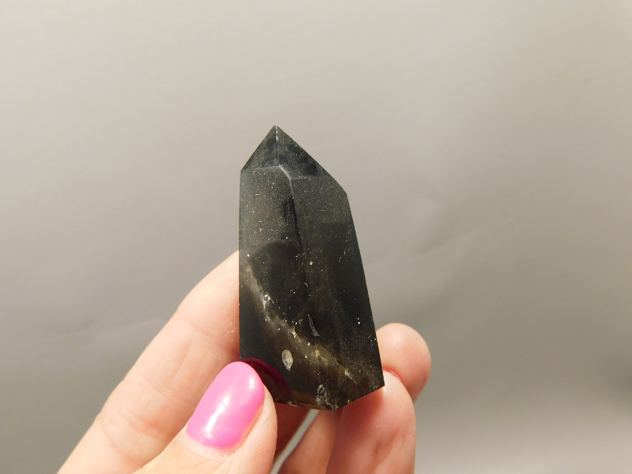 Natural Smoky Quartz Crystal Polished Point Small 1.7 inch Tower #O15