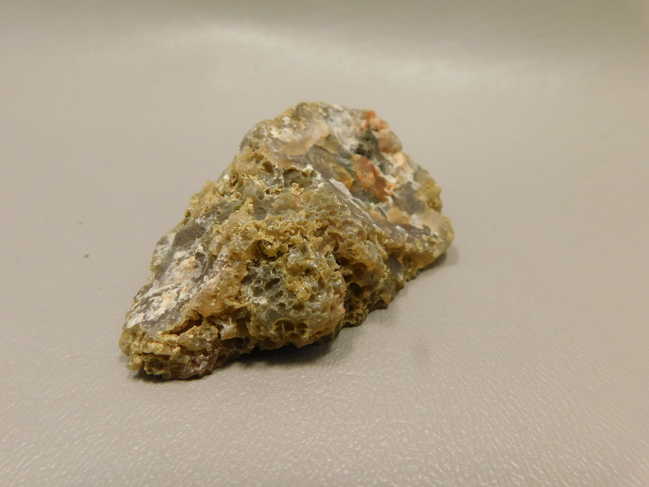 Laguna Agate Polished Stone Nodule Collector Banded Red Rock #O24