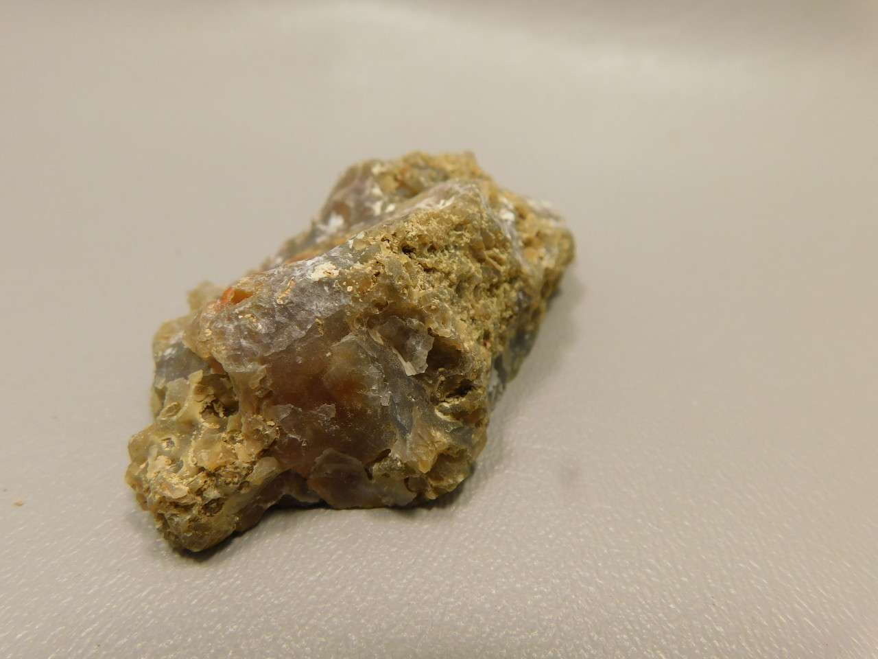 Laguna Agate Polished Stone Nodule Collector Banded Red Rock #O24