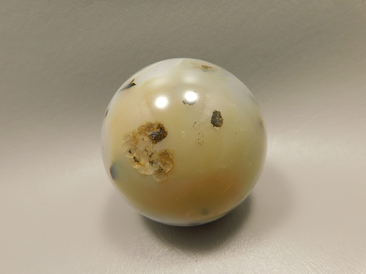 Agate Sphere 2.4 inch or 61 mm Mineral Ball Polished Rock #O9