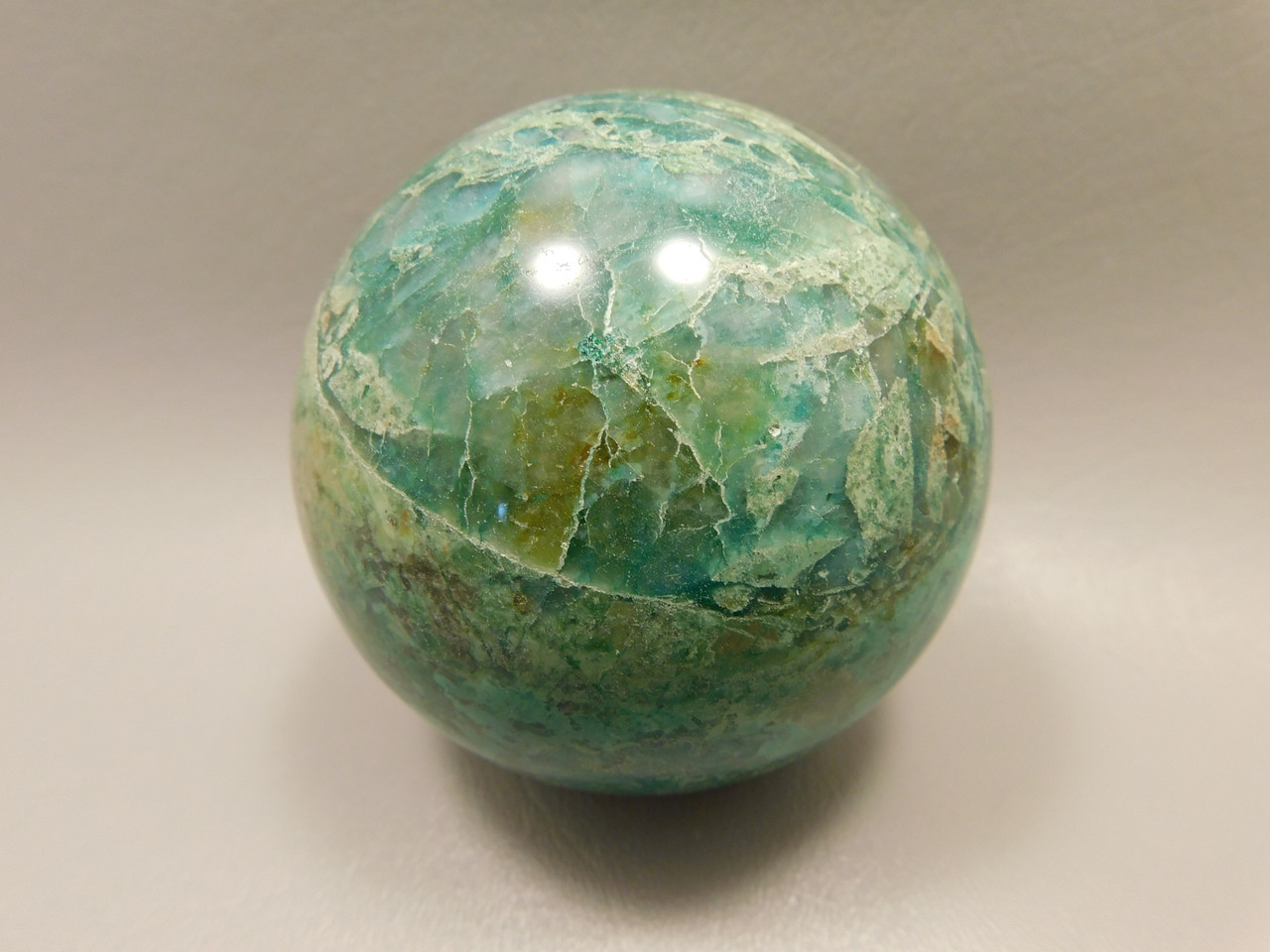 Chrysocolla Malachite Stone Sphere Carving 3 inch or 77 mm Ball #O1