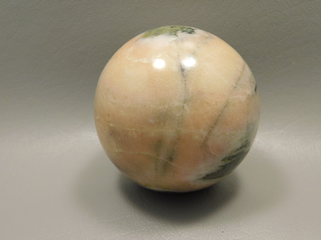 Harquahala Marble  Stone Sphere Shaped 2.85 inch Pink Rock Arizona #O3