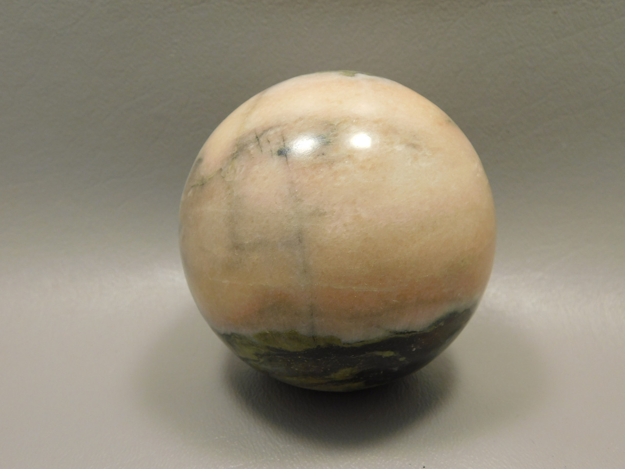 Harquahala Marble  Stone Sphere Shaped 2.85 inch Pink Rock Arizona #O3