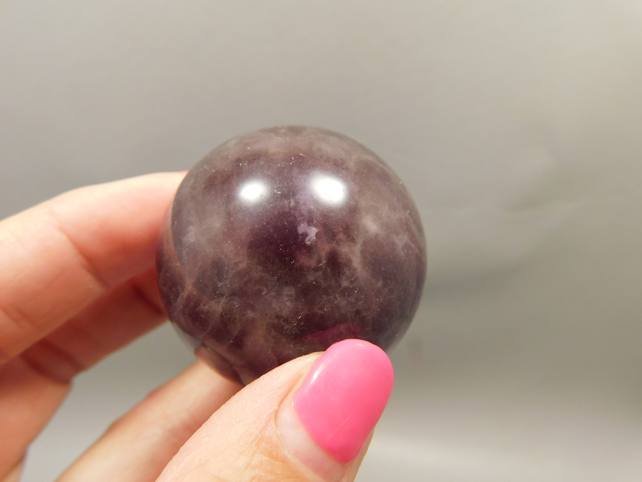 Fluorite Crystal Sphere 1.5 inch Mineral Banded Gemstone 40 mm #O18