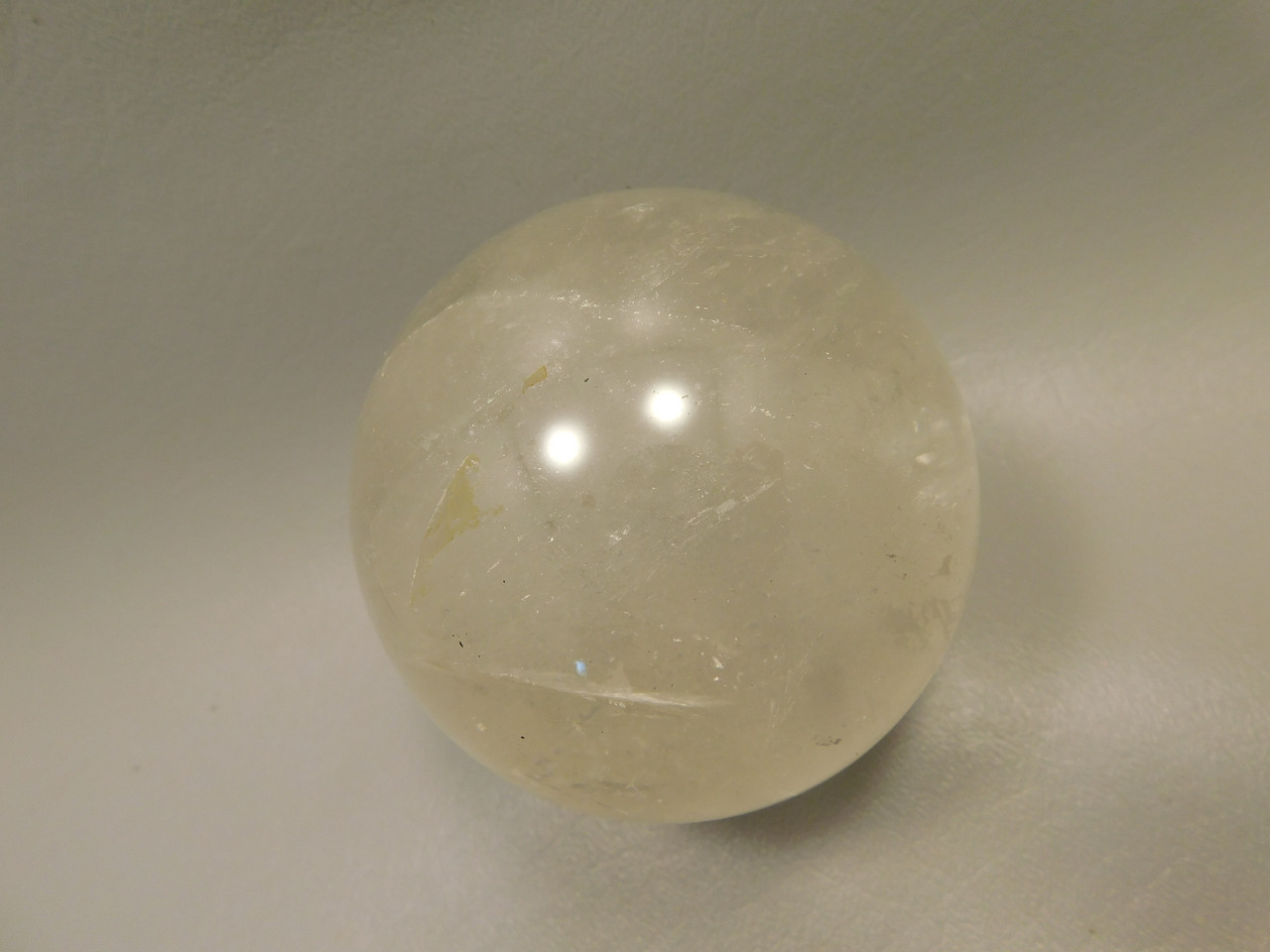 Quartz Crystal Ball 3.25 inch Clear Natural 83 mm Stone Sphere #O4