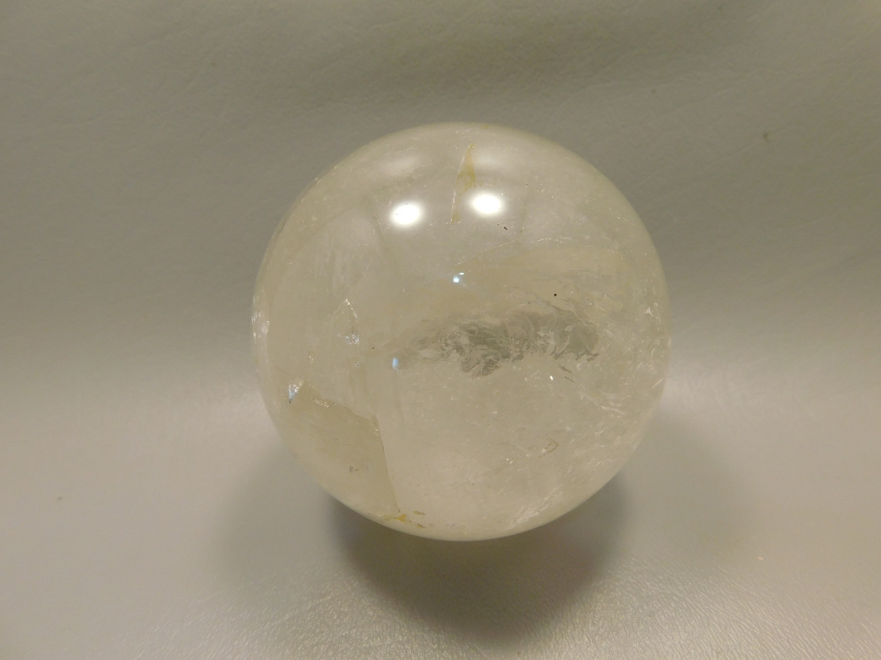 Quartz Crystal Ball 3.25 inch Clear Natural 83 mm Stone Sphere #O4