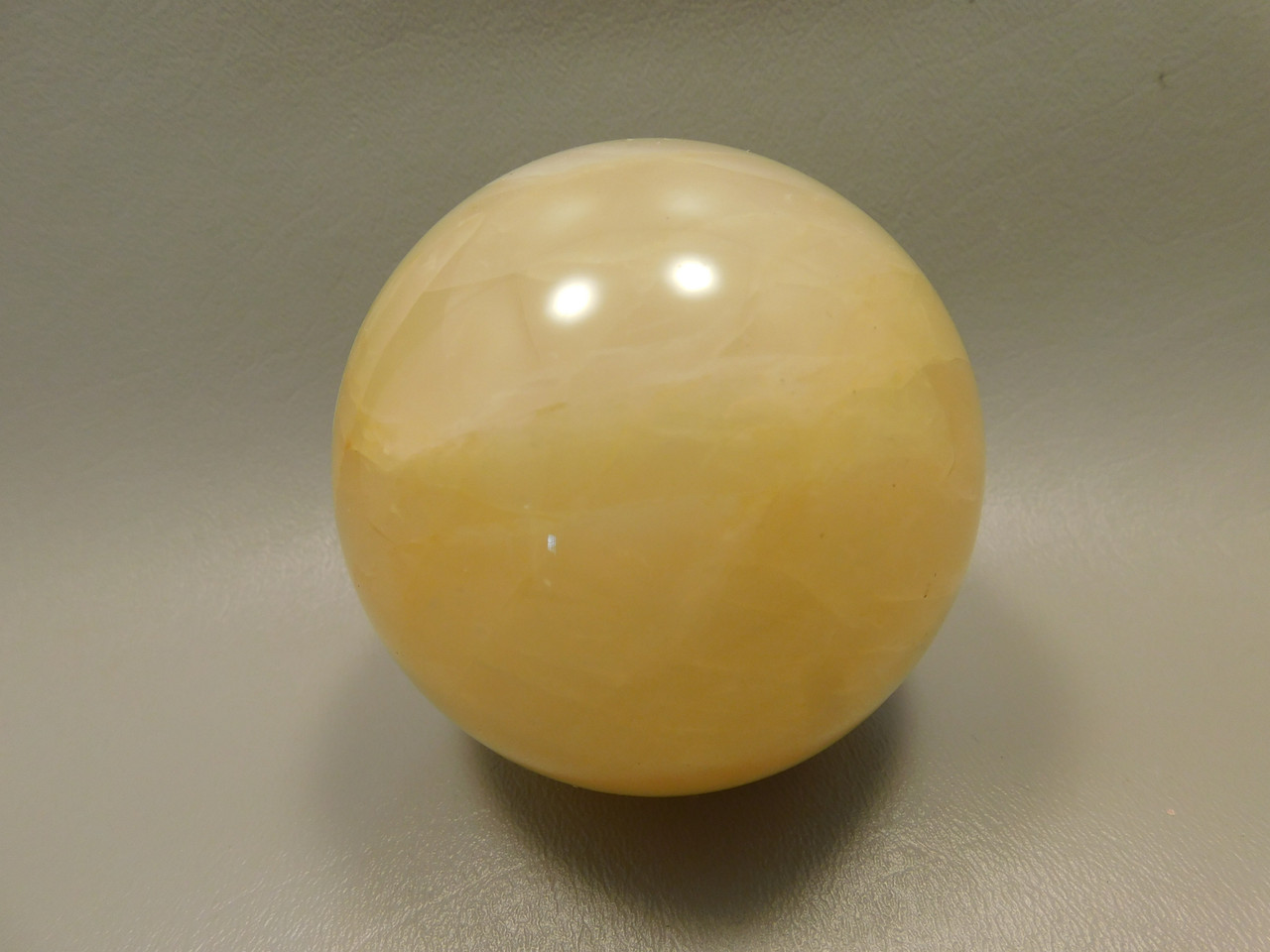 Golden Quartz Crystal Ball Large 3 inch Polished Stone Sphere #O12