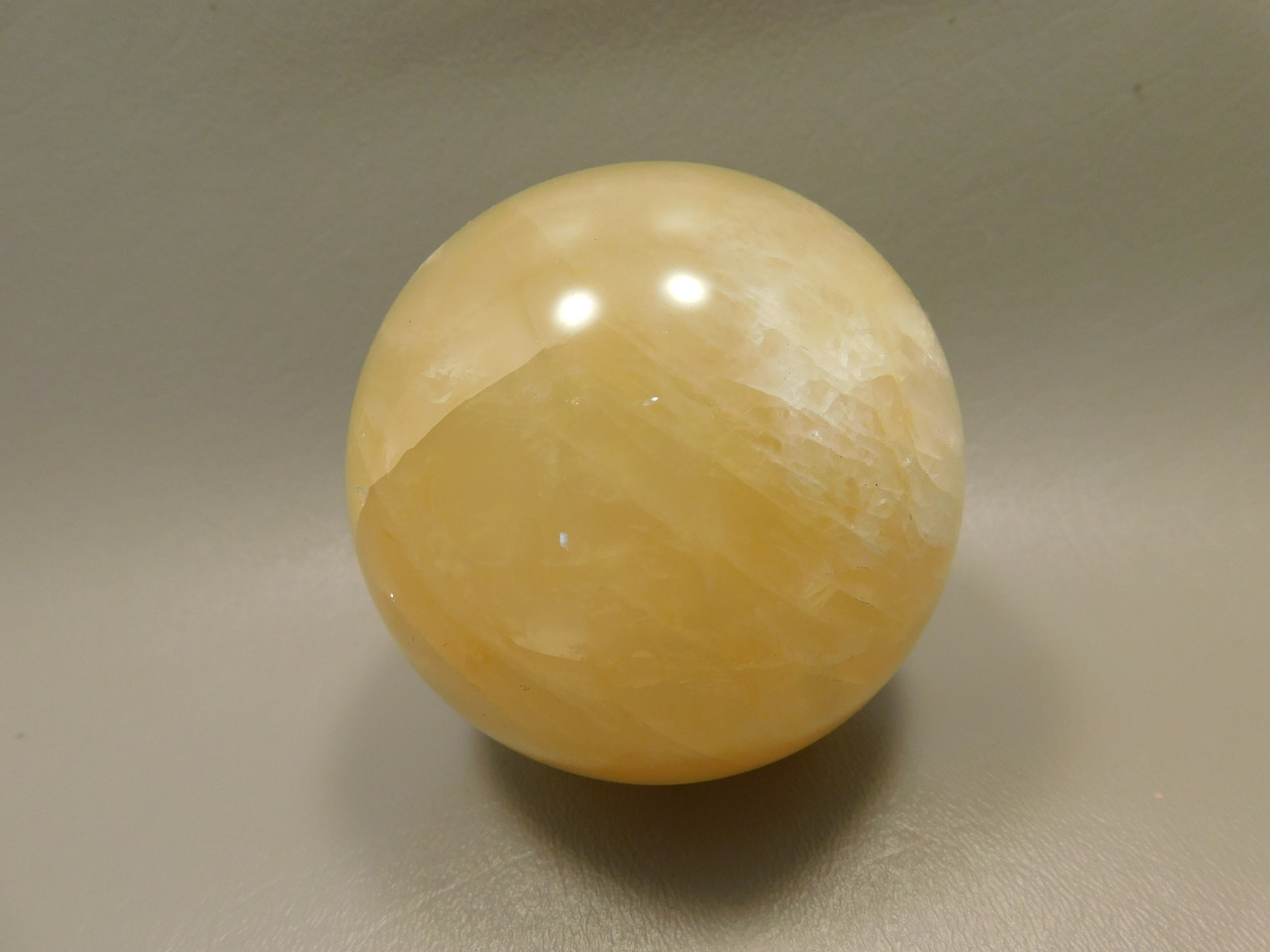 Golden Quartz Crystal Ball Large 3 inch Polished Stone Sphere #O12