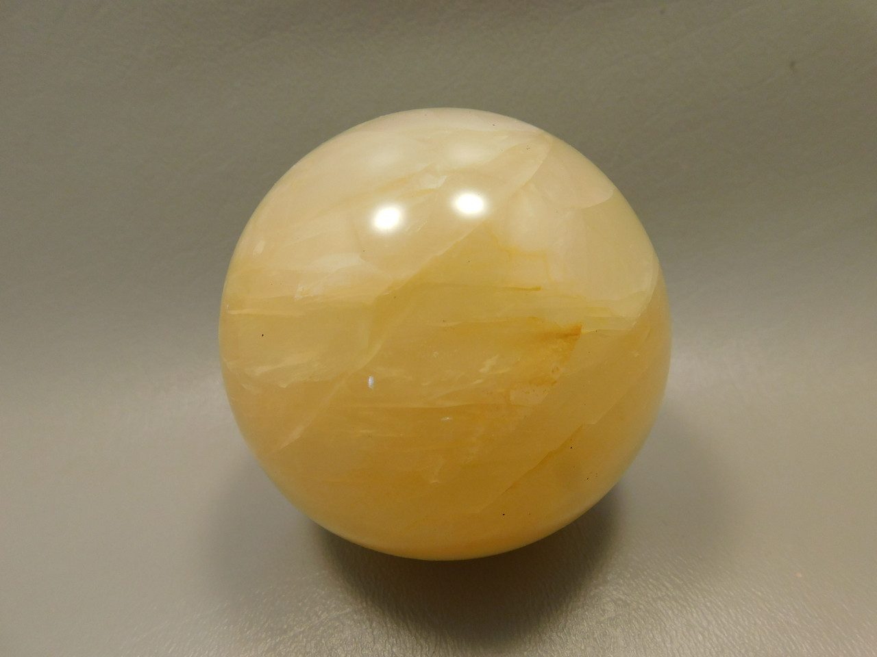 Golden Quartz Crystal Ball Large 3 inch Polished Stone Sphere #O12