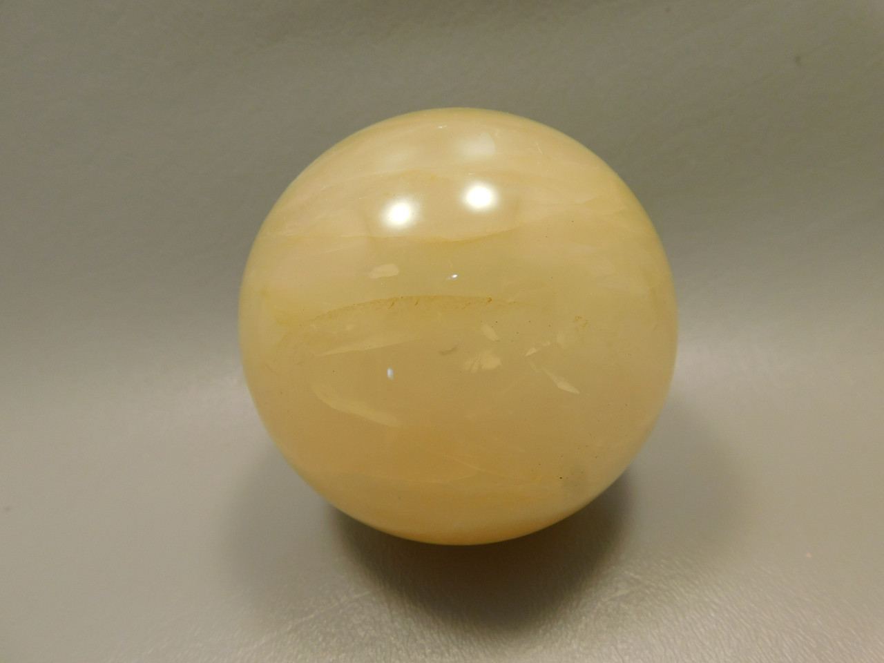 Golden Quartz Crystal Ball Large 3 inch Polished Stone Sphere #O12