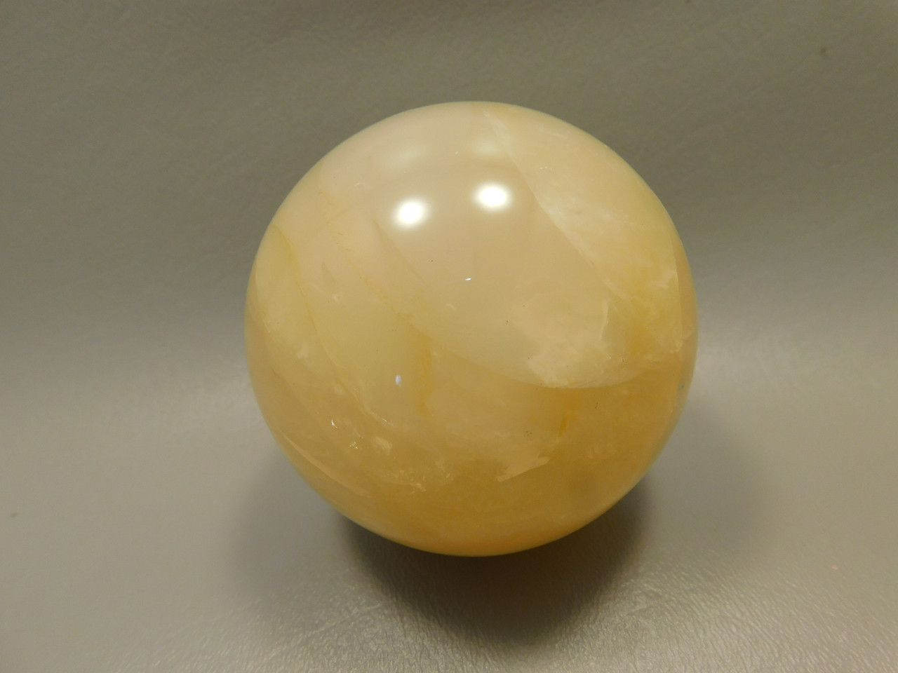 Golden Quartz Crystal Ball Large 3 inch Polished Stone Sphere #O12