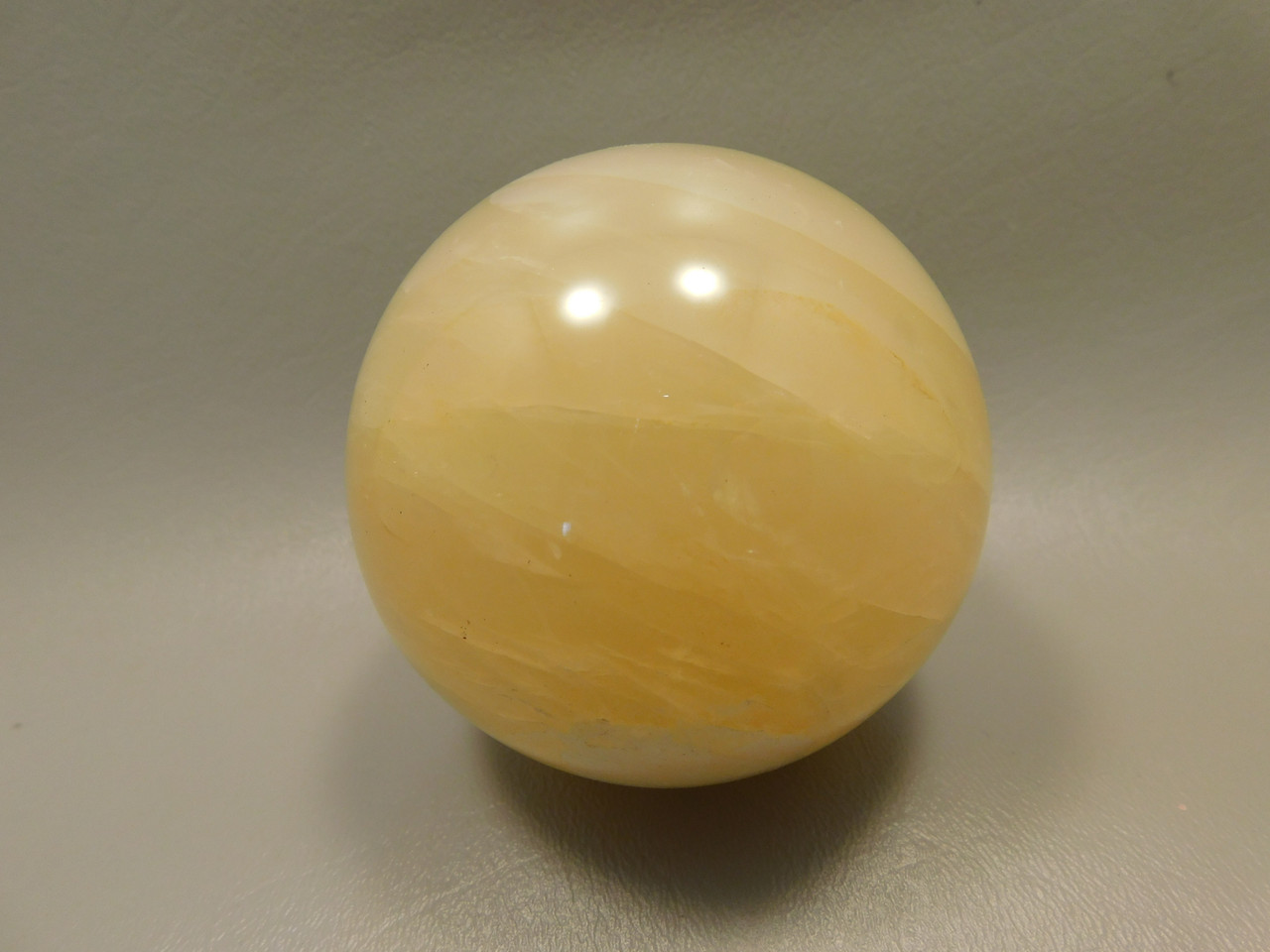 Golden Quartz Crystal Ball Large 3 inch Polished Stone Sphere #O12