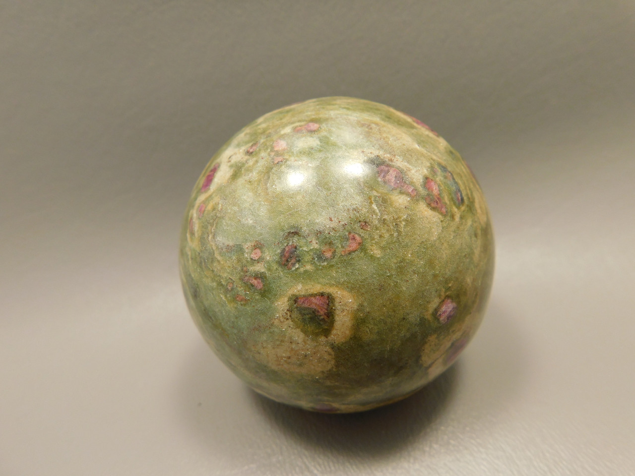 Ruby and Fuchsite 2.5 inch Stone Sphere Rock Gemstone 63 mm Ball #O4
