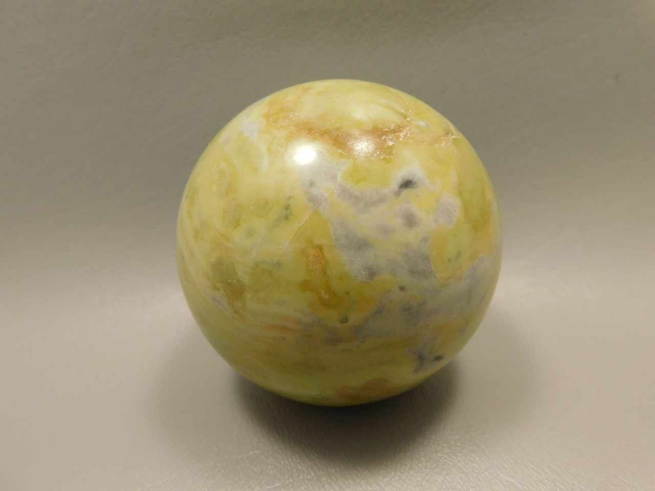 Devalite Stone Sphere Serpentine & Augite 3 inch Carved Rock Arizona #O1